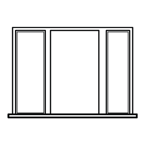 Icon mit festen Seitenteilen