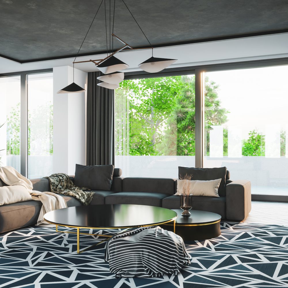 Drutex MB-77HS Aluminium-Profil im Eckdetail