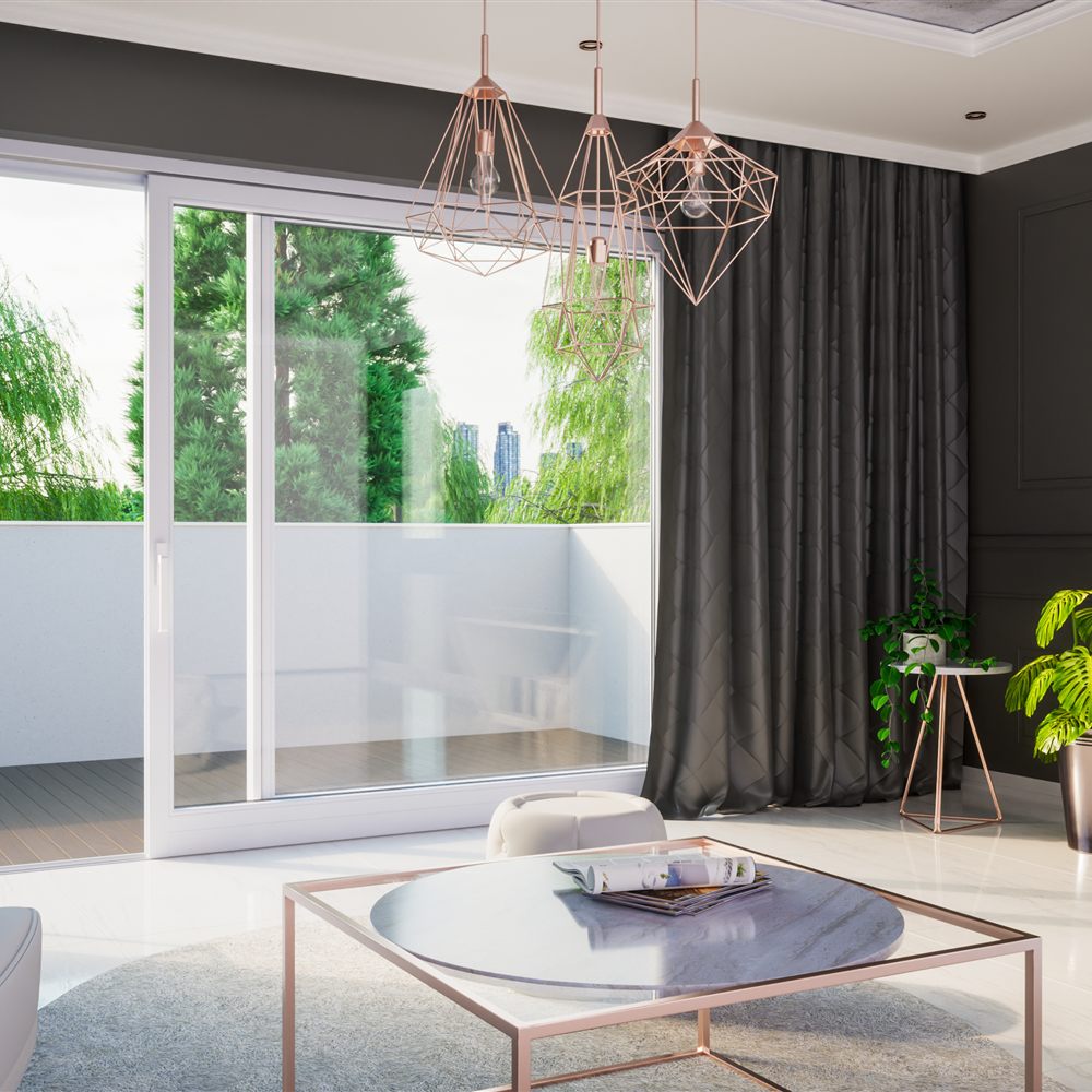 Drutex Softline HS Holz-Profil im Eckdetail