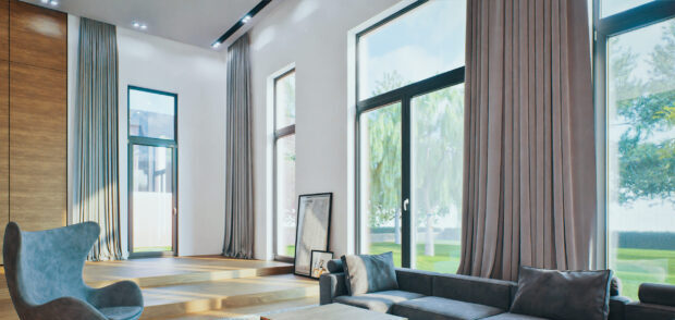 PVC-Fenster im Wohnzimmer &mdash; Drutex Iglo 5 Salon
