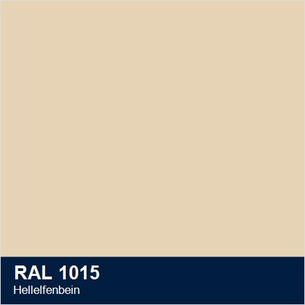 Aluminium pulverbeschichtet RAL 1015 Hellelfenbein