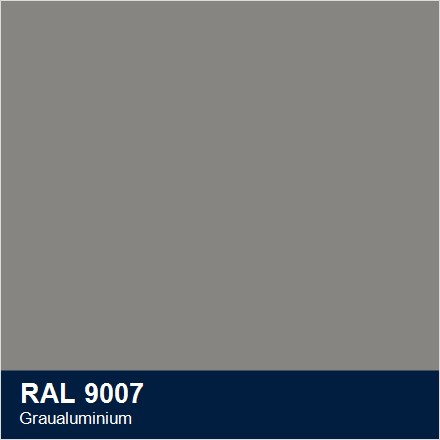 Aluminium pulverbeschichtet RAL 9007 Graualuminium
