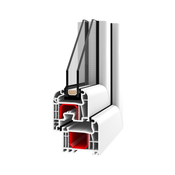 IGLO 5 CLASSIC &ndash; PVC-Profil im Schnitt