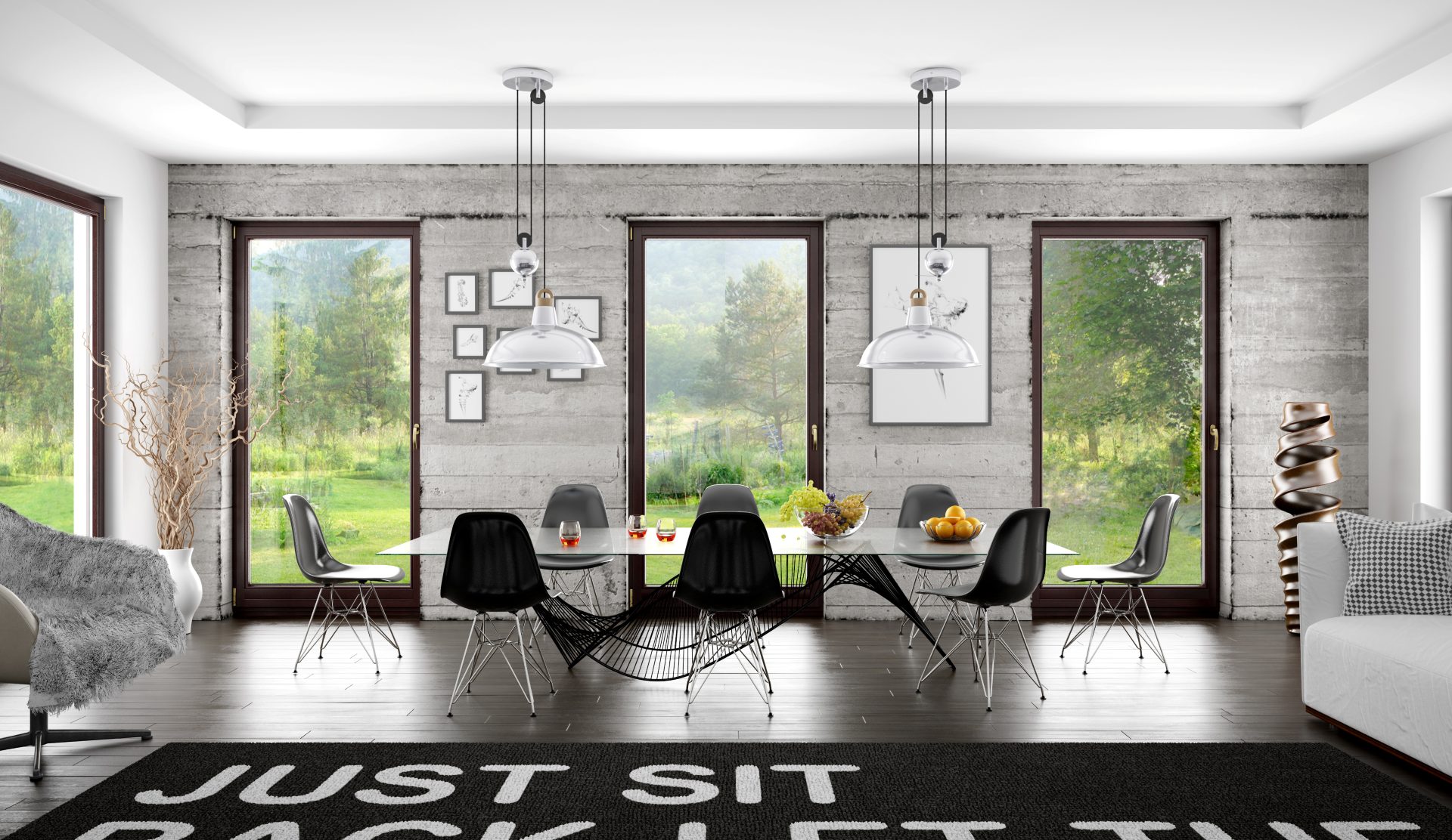 Drutex Softline Holz-T&uuml;r im Esszimmer, Massivholz Meranti