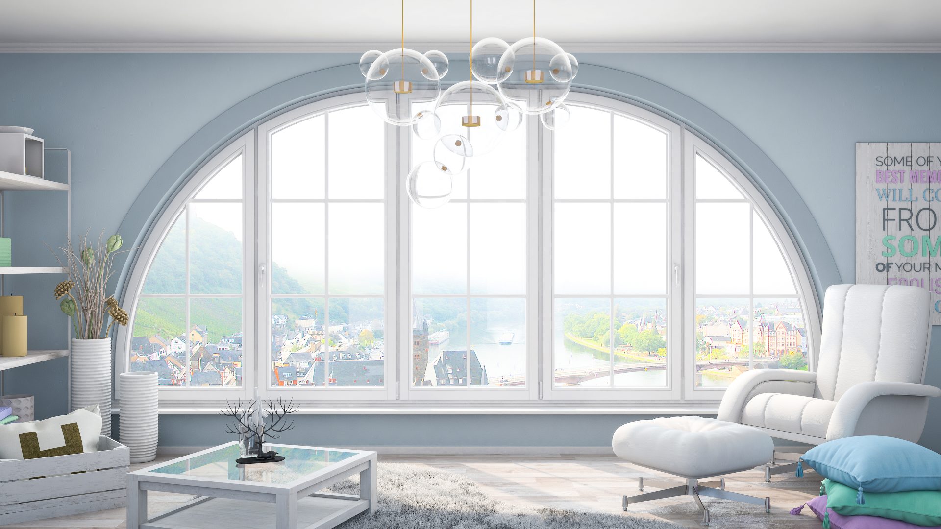 Drutex Softline Holz-T&uuml;r im Wohnzimmer