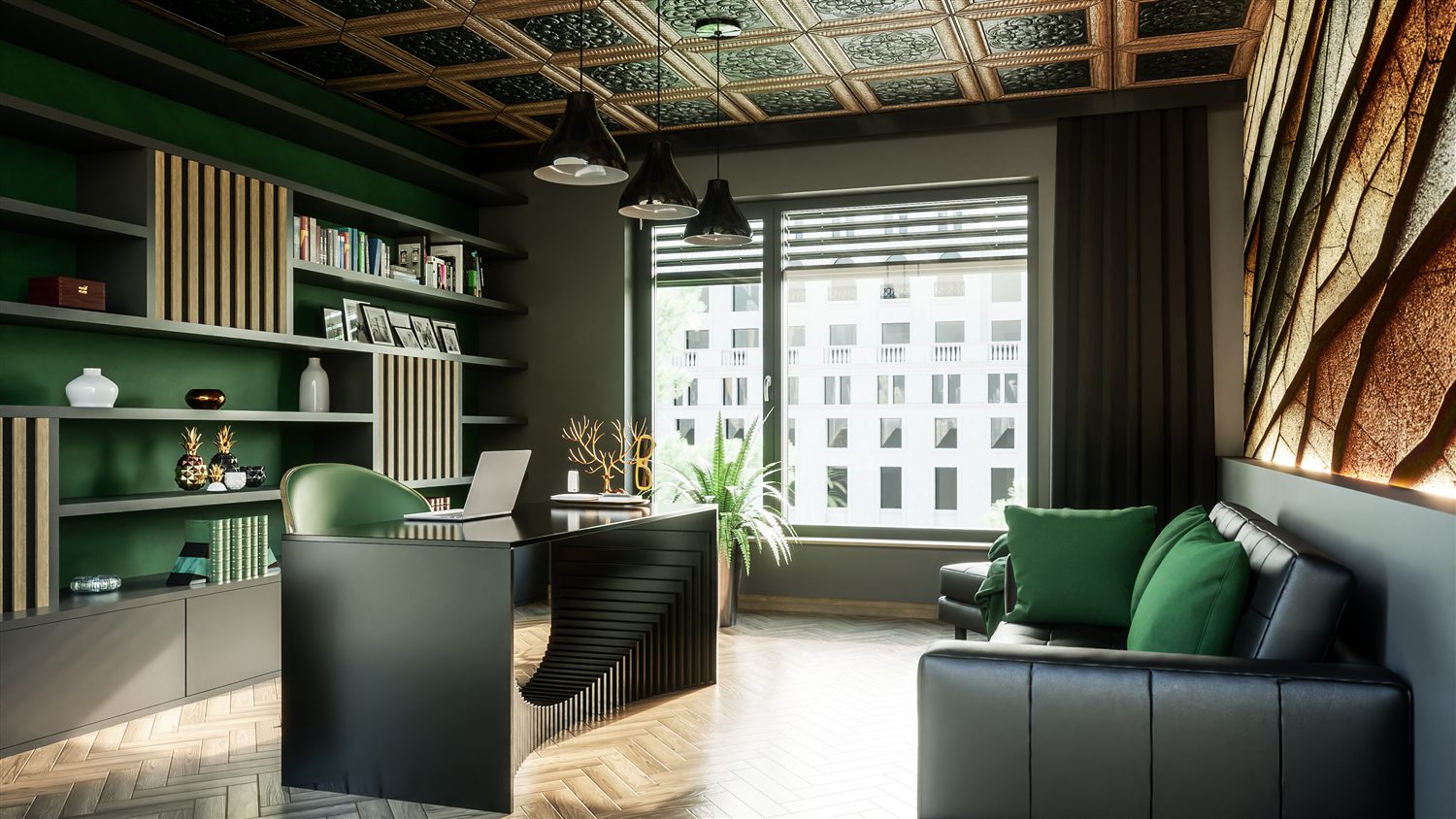 Aluminiumfenster im B&uuml;ro